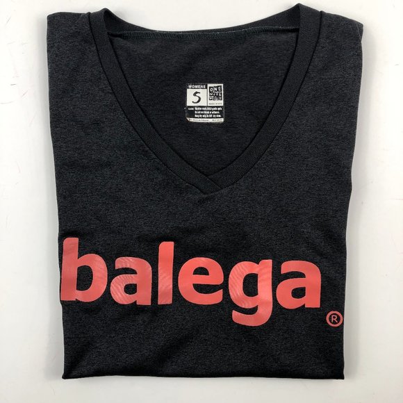 Balega Logo Dark Gray Short Sleeve T-Shirt Athletic Gym - Picture 9 of 9